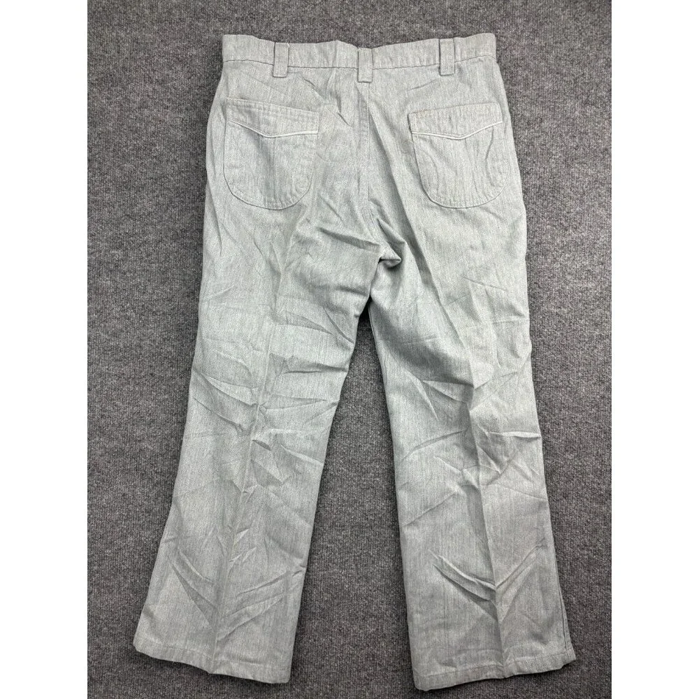 Vintage 70s Levi's Flare Pants Men's W32 x‎ L26 Gray Bootcut USA Made